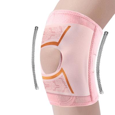Наколенники Physical с дышащей сеткой, двойной компрессией и двумя пружинными вставками для поддержки колена при повреждении мениска и связок, подходят для левого и правого колена
