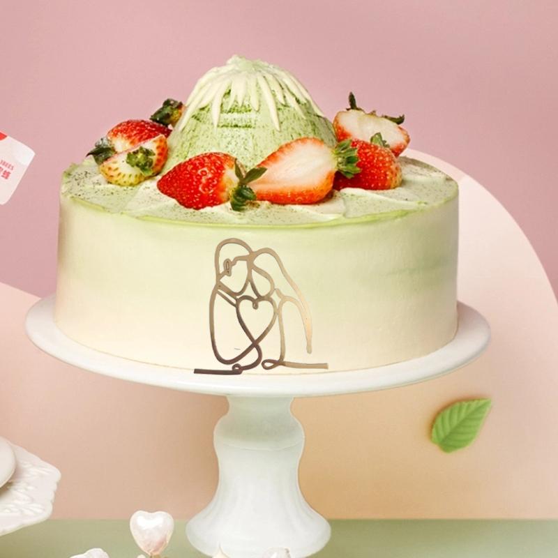 Акриловое минималистичное искусство, женское лицо, украшение на торт, украшение на день рождения, свадебные украшения на торт, праздничные атрибуты