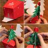 10 Pcs Paper Christmas Tree Candy Box DIY Gift Packaging Box Biscuit Box Christmas Gift Box  Navidad