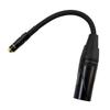 Audio Conversion Cable, XLR (4-pin) To 2.5mm Jack (Balanced), 10cm Long, Black