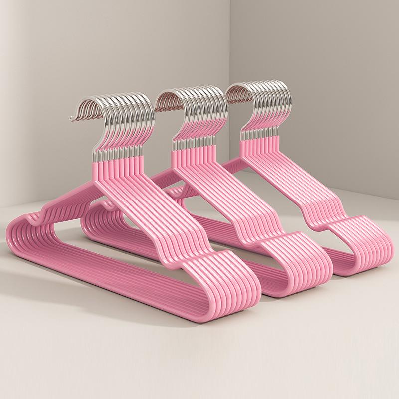 Детская вешалка из нержавеющей стали с пластиковым захватом - Идеально подходит для нижнего белья и деликатной одежды.