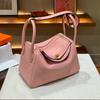 26cm Top Grain Leather Mini Doctor Bag - Crossbody Shoulder Women Versatile Daily Handbag