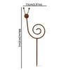 Rustproof Snail Shape Yard Art Weather Resistant Plant Snail Stake  Patio Porch