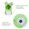 Frog Shape Bird Diaper Flight Suit Hoodie Design Small Animals Clothes  For African Grey Parrots