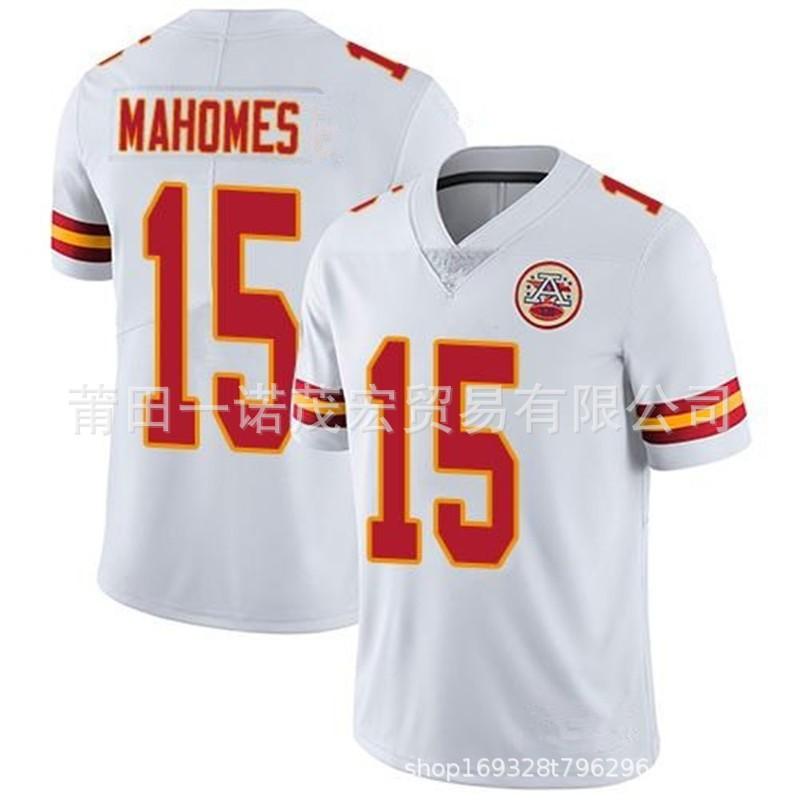 Kansas City Chiefs Football Jersey 15 MAHOMES 87 KELCE Embroidered Rugby Men