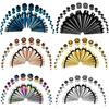 36 PCS Ear Tapers Stretching Kit Stainless Steel Gauges Plugs Tools Set Eyelet 14g-00g