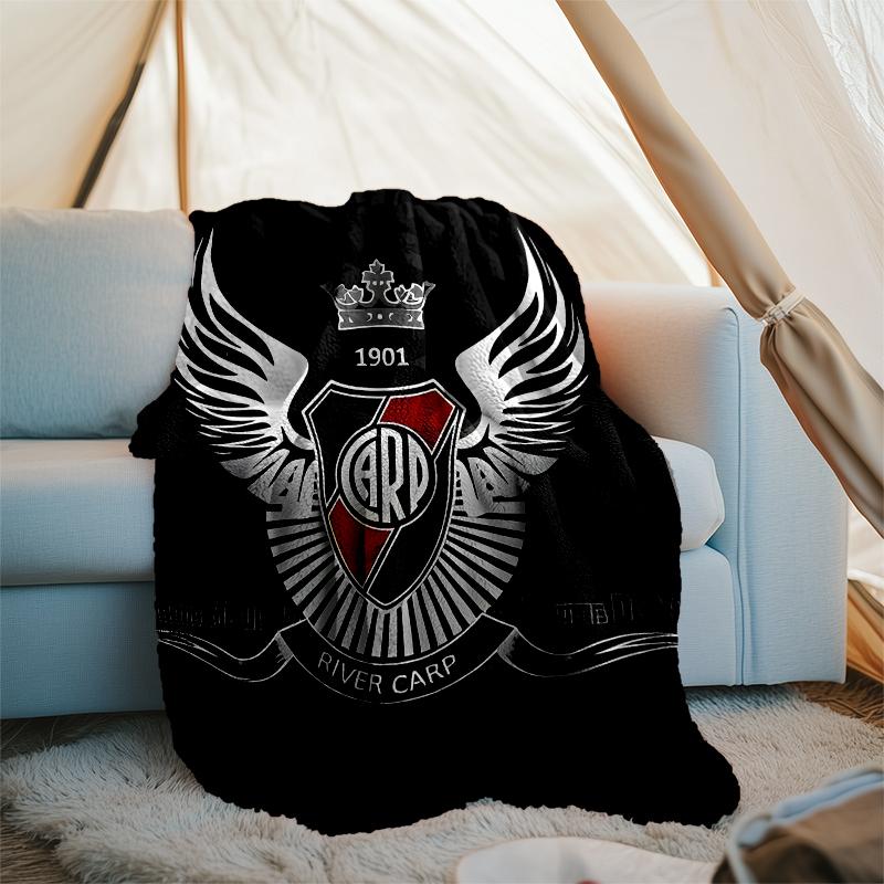 Club Atlético River Plate printed throw blanket—soft,warm;versatile blanket for all seasons—perfect as &air-conditioning throw,nap blanket