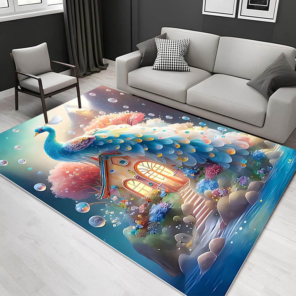 1pc 24875391310 Pattern Carpet, Area Rug For Living Room Bedroom Room Bed Chair Laundry Entryway Corridor Yard Non-slip Outdoor Camping Rug