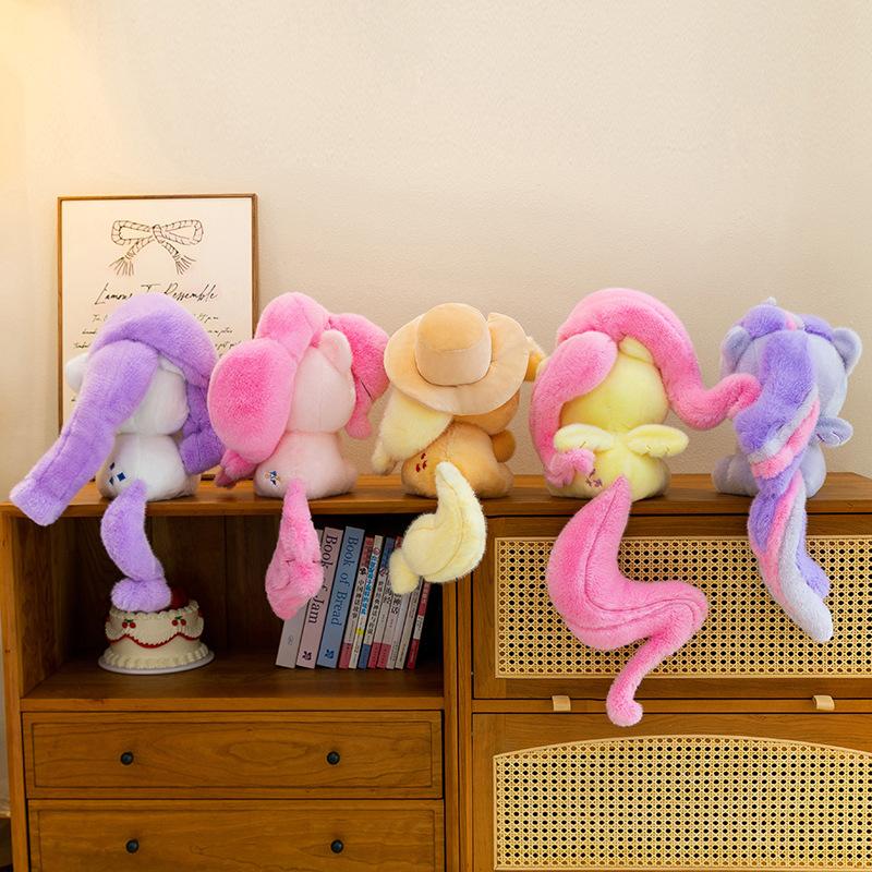 Новый набор плюшевых игрушек Kawaii My Little Pony Милые персонажи пони Мягкая набивная кукла-животное Для детей Поклонников Подарок на день рождения Домашний декор
