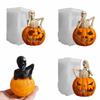 3D Skeleton Candle Mould Halloween Silicone Molds Pumpkins Castings Molds Handmade Plasters Molds Craft Supplies