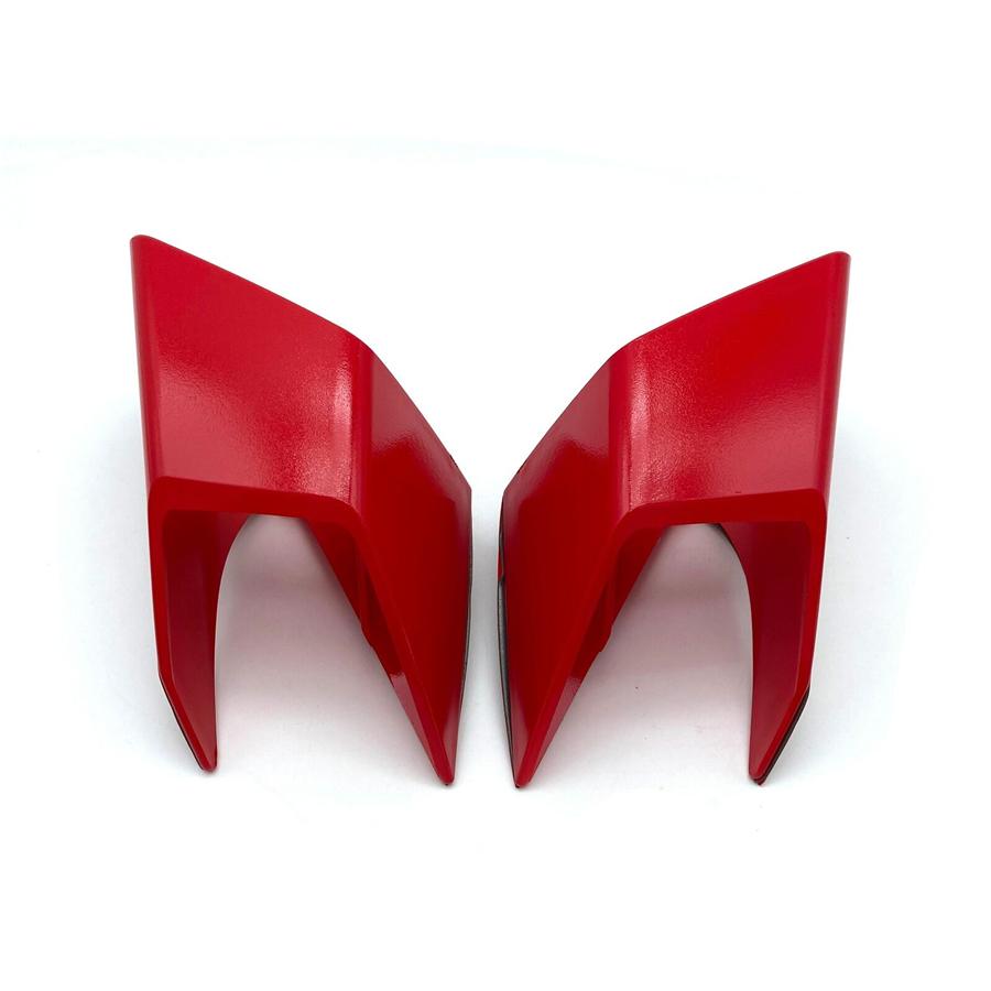 2X Motorcycle Front Fairing Winglets Side Wing Cover Red For 19-21 Honda CBR650R