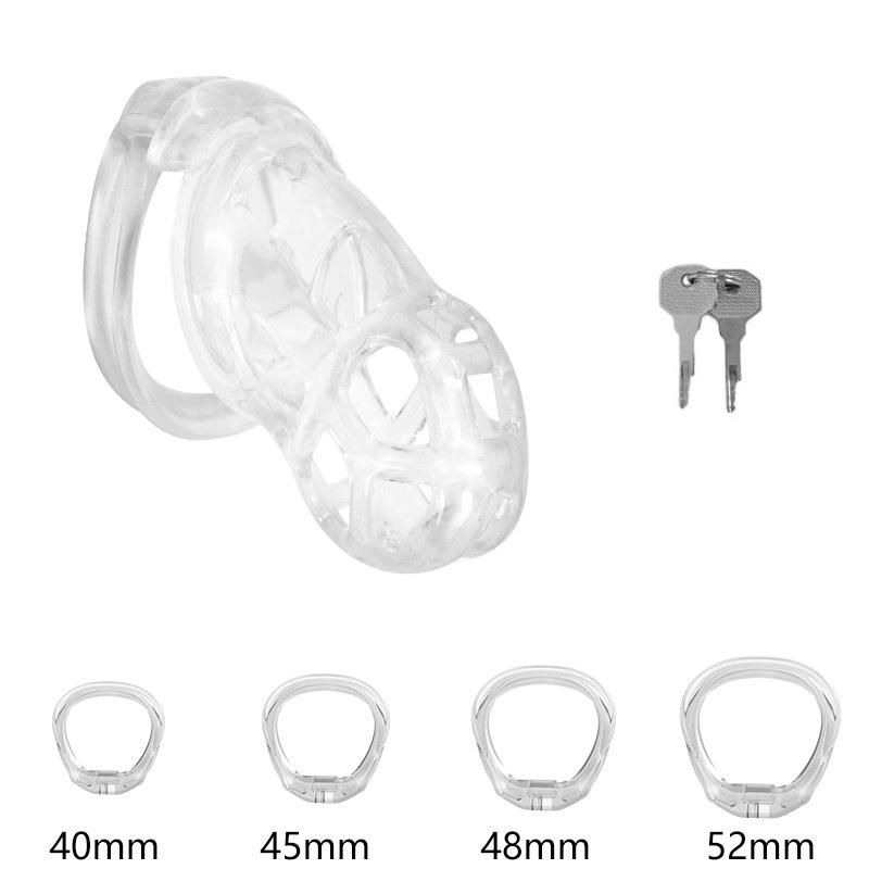 PET Honeycomb Lock Ring Chastity Cage for Male Pet Cock Cage Adult Toys Lockable Ring