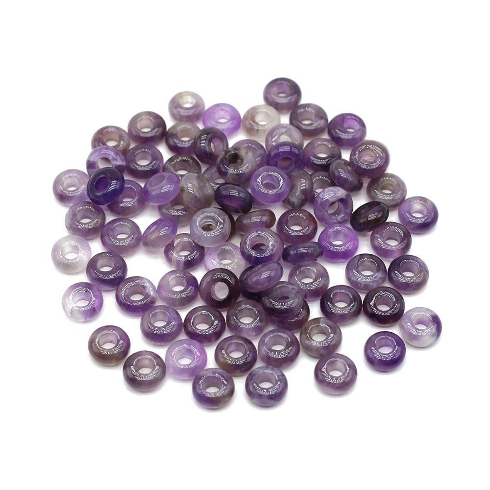 Agates Agates Stone Beads Colorful Lotus Perforated Beads Big Hole Loose Beads Girl Gifts