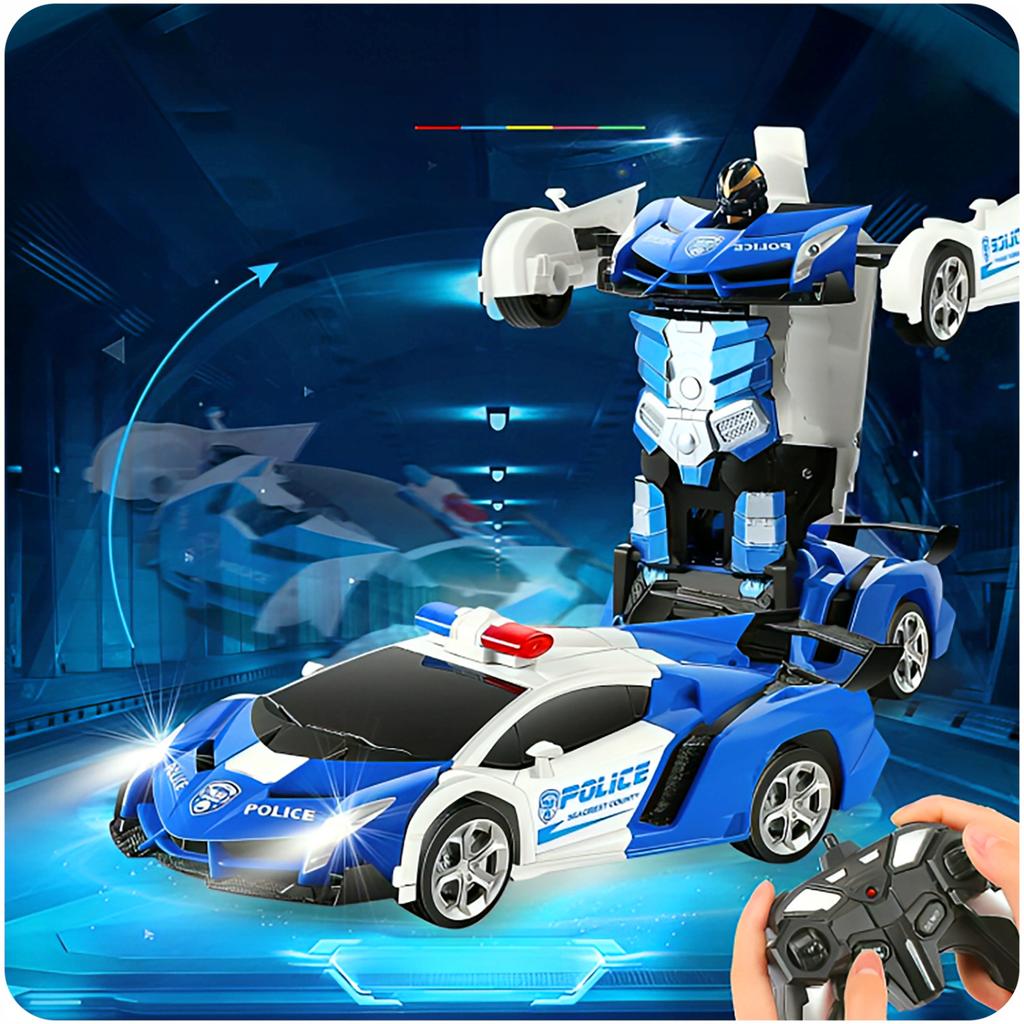 Remote Controlled Police Car Robot Police Autobot