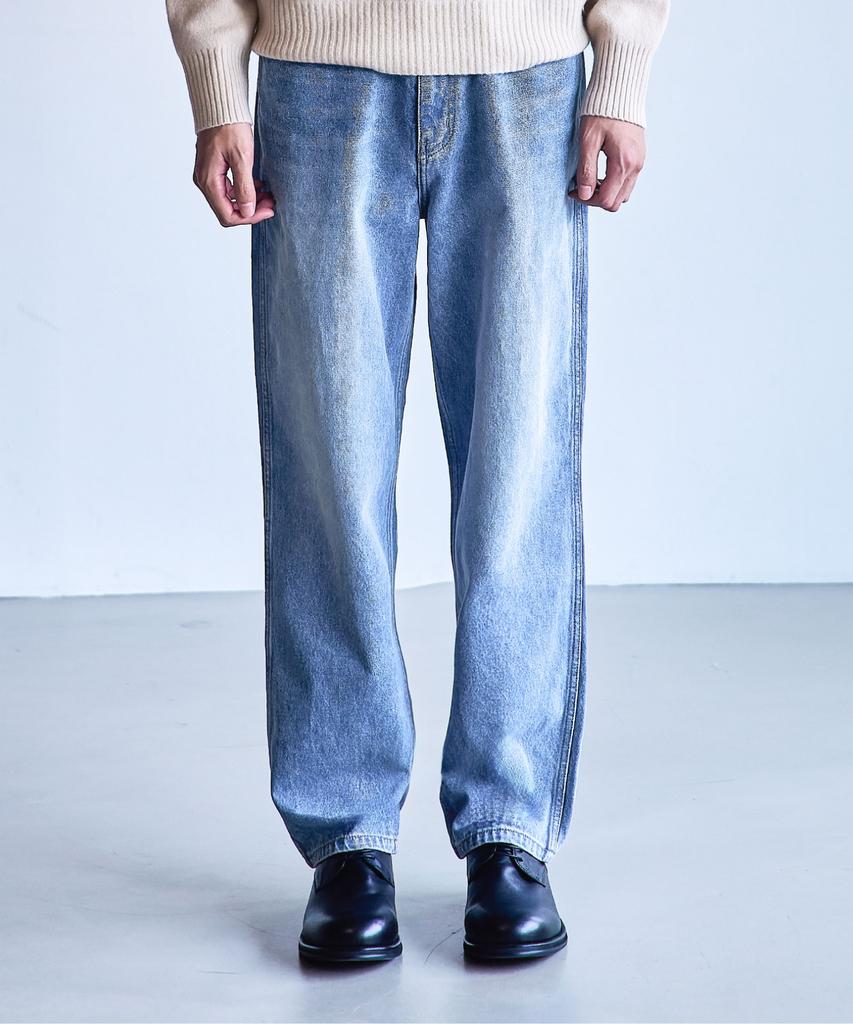 MANNERGRAM Fade Five-Pocket Denim Pants Regular Fit_Fit5 Light Blue