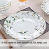 7-Inch Round Bone China Porcelain Plate - Chinese Style Tableware