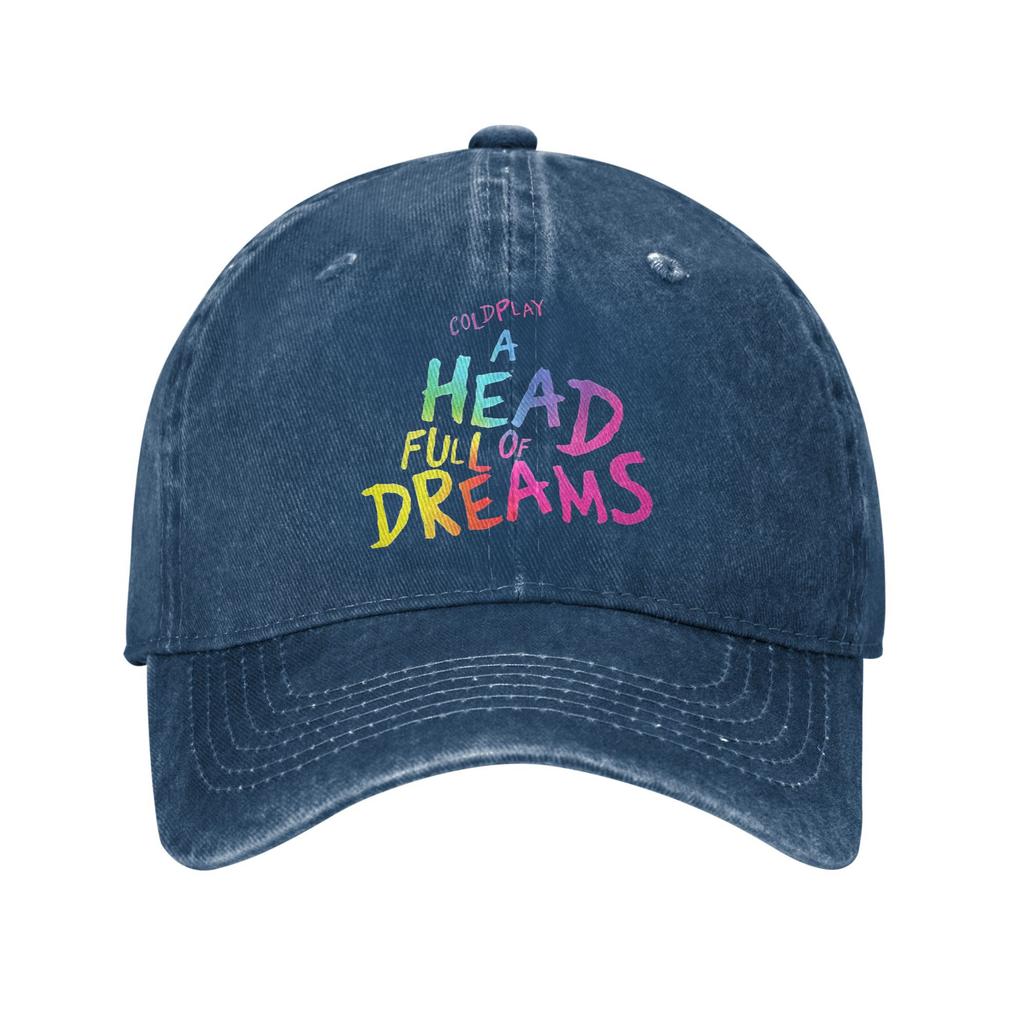 coldplayeds 2025 tour head full of dreams Merch Baseball Cap Unisex Women Casual Caps Hat Adjustable Trucker Hats Snapback Cap