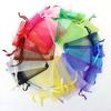 100pcs Organza Gift Bag For Jewelry Colorful Drawstring Pouches For Wedding Christmas Candy Gift Bags Jewelry Packing 9cmX7cm