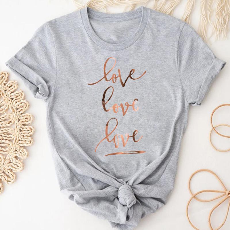 (Азиатский размер) Футболка, верхняя одежда, повседневная модная футболка с коротким рукавом и сердечком на День святого Валентина, женская летняя футболка с принтом 90-х годов, женская футболка с графическим рисунком