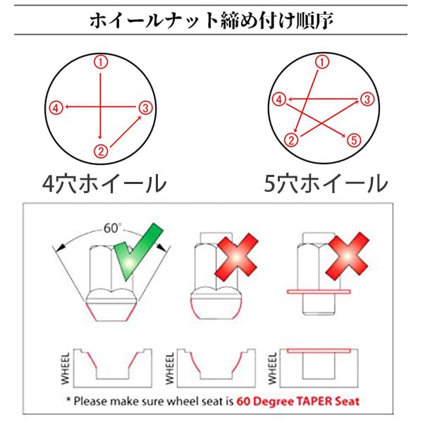 Wellvie Стильное стальное колесо M12 x Головка 24 Гоночный хром Длинная гайка для Toyota Caravan Custom Экстерьер Автомобиль Автотовары Гайки, P1.25 Черный, В комплекте,