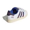 adidas Оригинальные SUPERSTAR COMFORT CLOSURE Низкие Детские скейтбордические кроссовки Бело-синие Детские IF4318