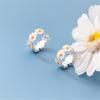925 Sterling Silver Daisy Flower Stud Earring For Women Girls Birthday Party Jewelry Gift Pendientes Eh1820