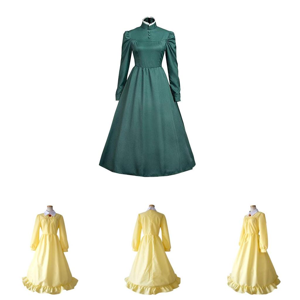 Костюм Софи Делюкс с длинным рукавом из «Ходячего замка» для косплея