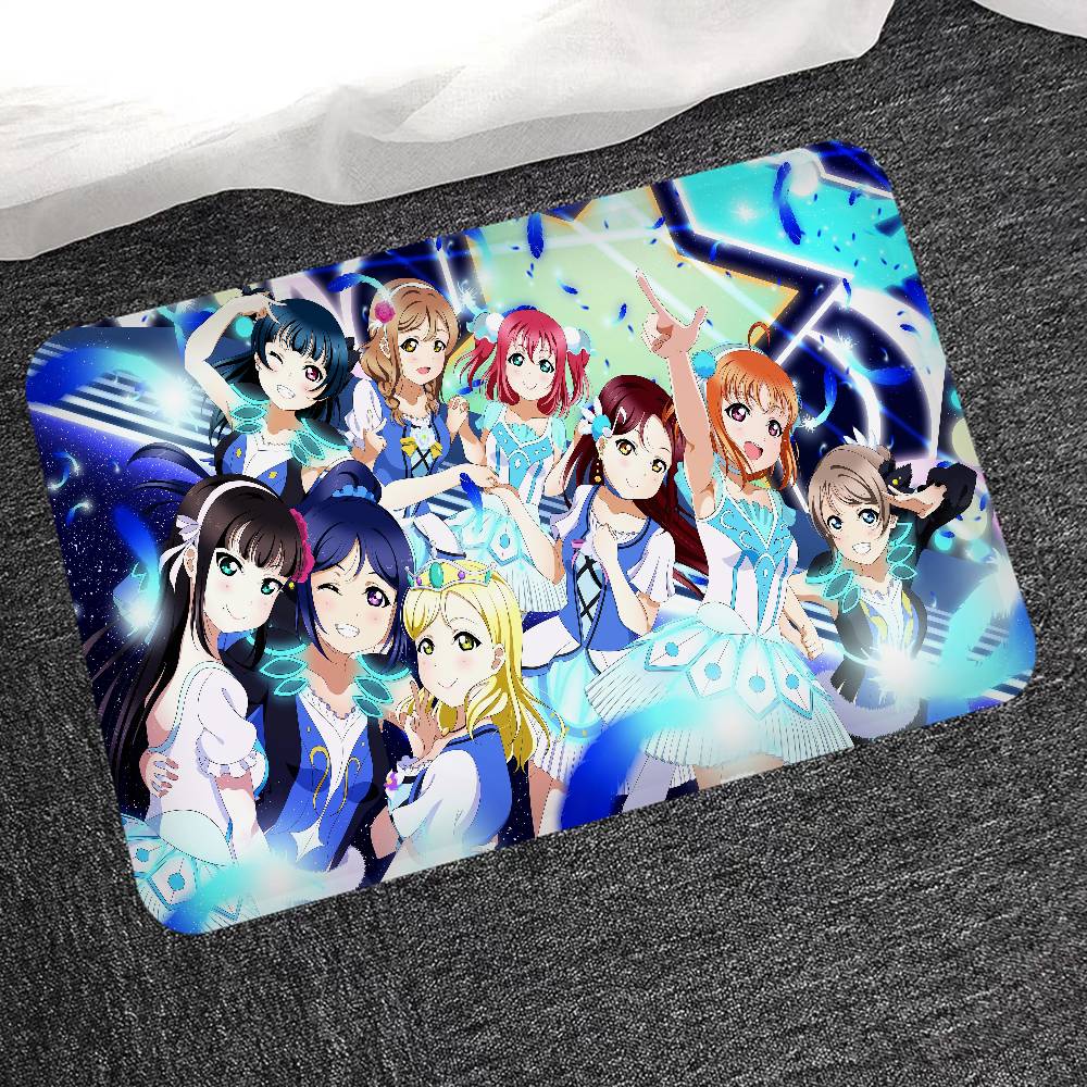 Anime Link! Like! Love Live! Bathroom Mat Kids Room Bedroom Decoration Balcony Anti-Slip Doormat Living Room Welcome Rug