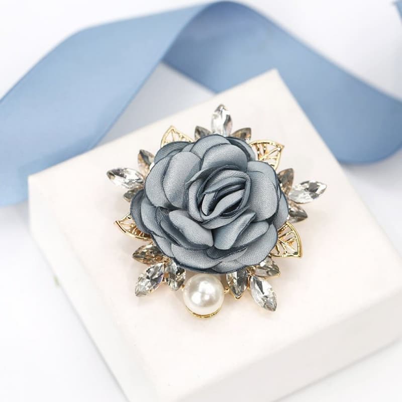 Fabric Pin Match with Coat Versatile Accessories Flower Brooch