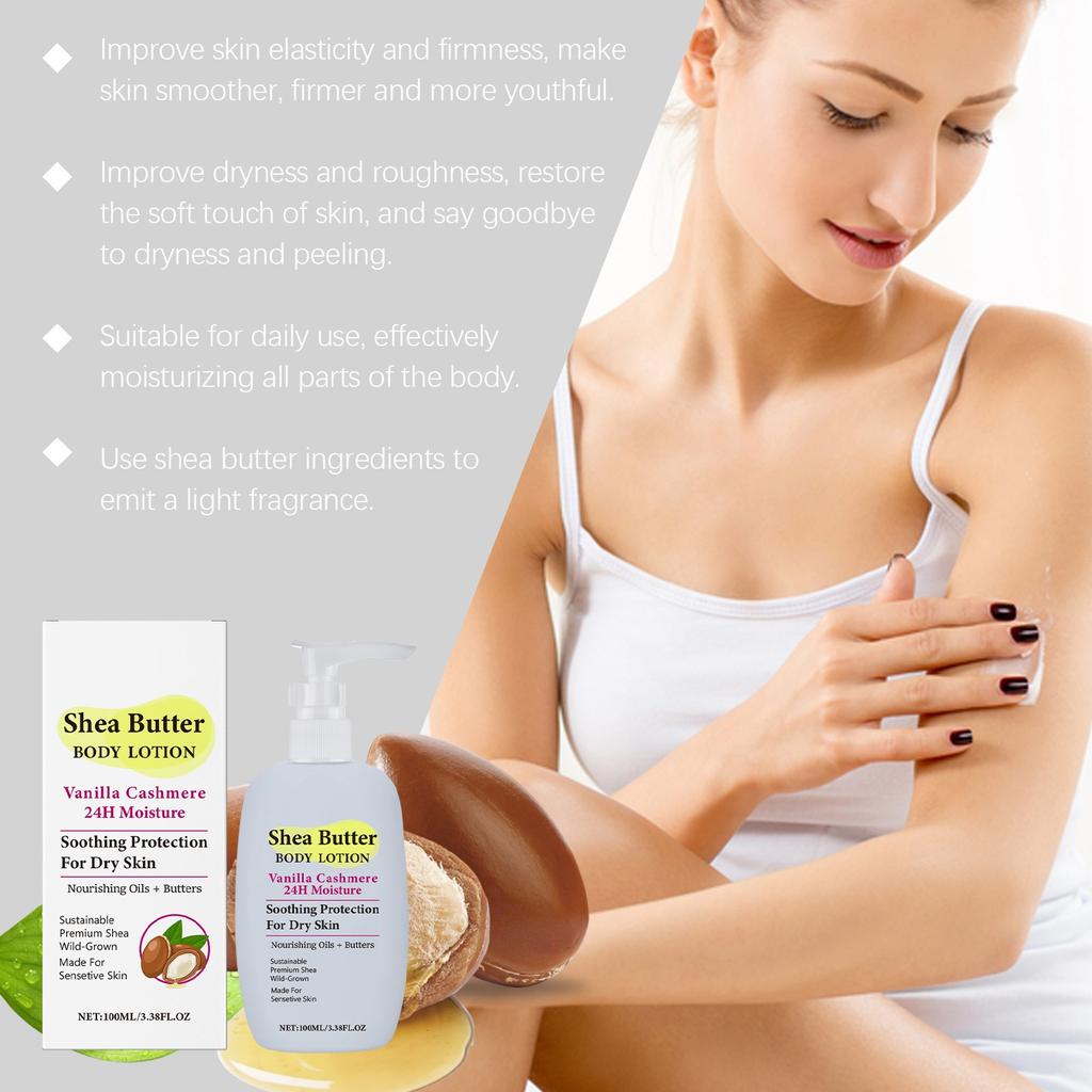Лосьон для тела с маслом ши, увлажняющий, питательный и разглаживающий кожу тела, увлажняющий лосьон для всего тела