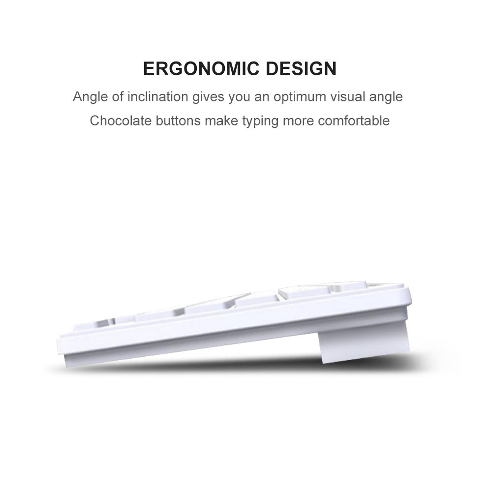 USB Mini Keyboard with Chocolate Buttons Stylish and Portable Keyboard for Desktop, Laptop Use at Home and Office