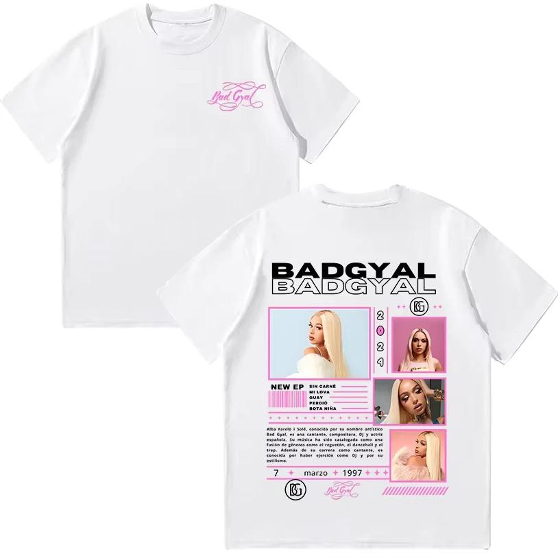 Bad Gyal 2026 Shirts Bad Gyal Rapper Shirt High Quality Cotton Unisexs Womens Fashion Cotton Oversized Tshirt Street Y2K Unisex