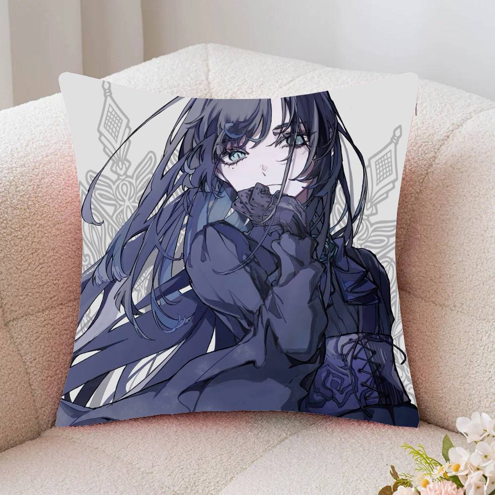 Japanese Female Singer Aado Pillow Case Fashion Square Pillowcase Bedroom Sofa Room Ins Decoration Leisure