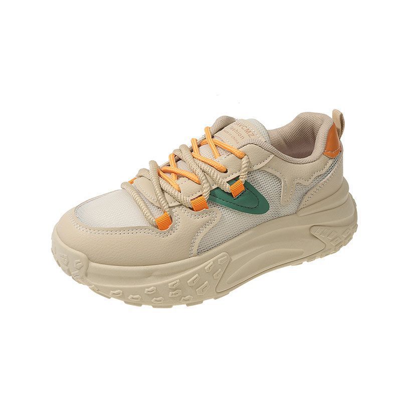 Легкая обувь амортизирующая для бега кроссовки на мягкой подошве для женской новой весны универсальные на толстой подошве взрывная сетка кроссовки папины для женщин