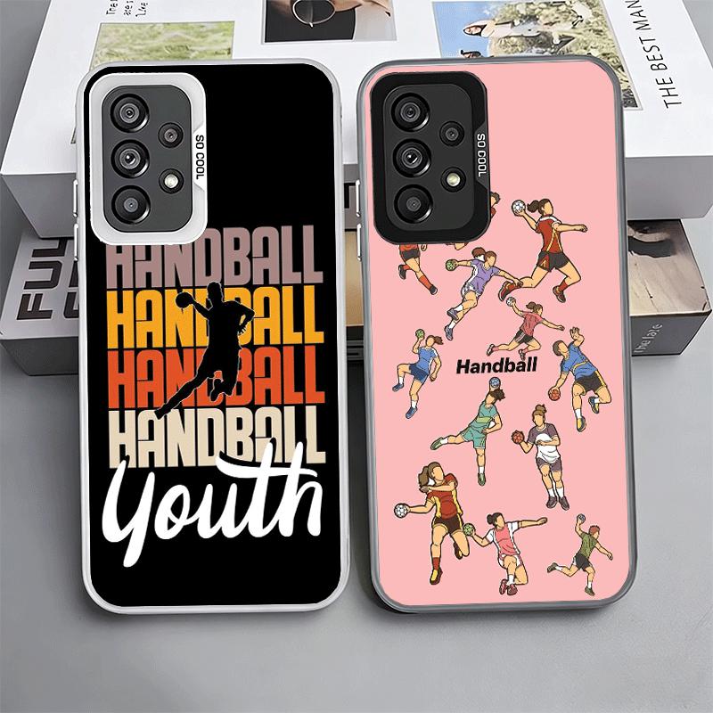 Handball Sport Shockproof Phone Case for Samsung A17 A16 A15 A14 A37 A57 A36 A56 A26 A35 A55 A25 A34 A54 A24 A13 A23 A33 A53 A07