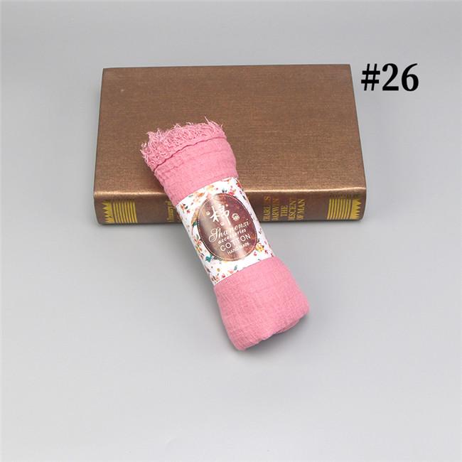 Wholesale Price 70*180cm Women Muslim Crinkle Hijab Scarf Femme Musulman Soft Cotton Headscarf Islamic Hijab Shawls and Wraps