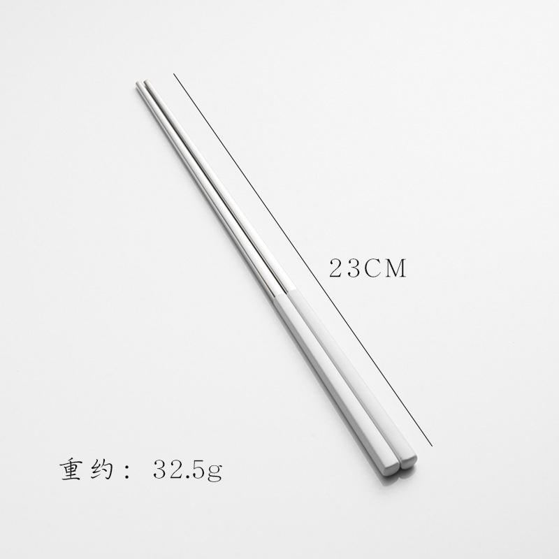 304 Stainless Steel Square Chopsticks Titanium Rose Sushi Colorful Chinese Japanese Chopsticks