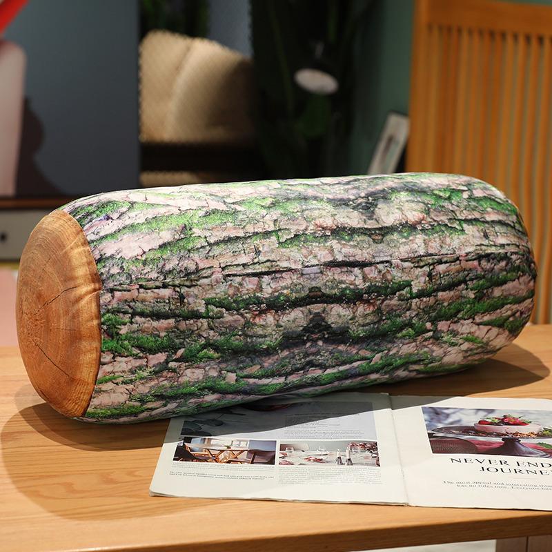 Имитация пня, декоративная подушка из дерева платана, подушка, детская плюшевая игрушка, длинная подушка для сна, подарок для женщины