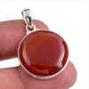 Натуральный Красный Оникс Драгоценный камень Ручной работы 925 Проба Серебро Ювелирная Подвеска 1.50'' s0u05