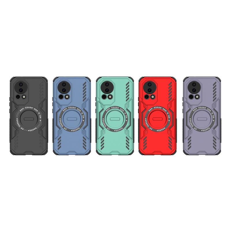 Чехол-накладка для Huawei Nova 13 Huawei Nova 13 Capa Магнитный с кольцом Жесткий Противоударный Magsafe Беспроводная зарядка Fundas Huawei Nova 13