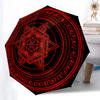 Red Symbol Utomatic Folding Umbrella Compact 8Rib Design For Outdoor Daily Compact Umbrella And Festive Gift Y196