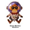 CUCU Rocket Astros Balloon Birthday Astronaut Spaceship Foil Balloons Cartoon Sci-Fi Space Anime Theme