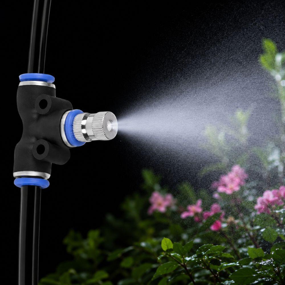 20PCS Silver Brass Misting Nozzle Brass Low Pressure Atomizer Nozzle Mister Nozzle  Yard Cooling