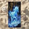 Blue Unicorn Starry Forest Print Beach Towel Polyester Soft Quick Dry Large Bath Towel Summer Swimming Pool Surfing Blanket