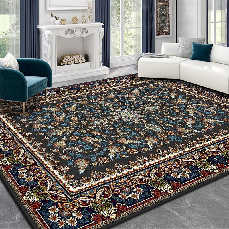 Persian Bohemian Area Rug Large,Carpets for Living Room Luxury Retro Bedroom Decoration Home Kid Play Non-slip Entrance Door Mat