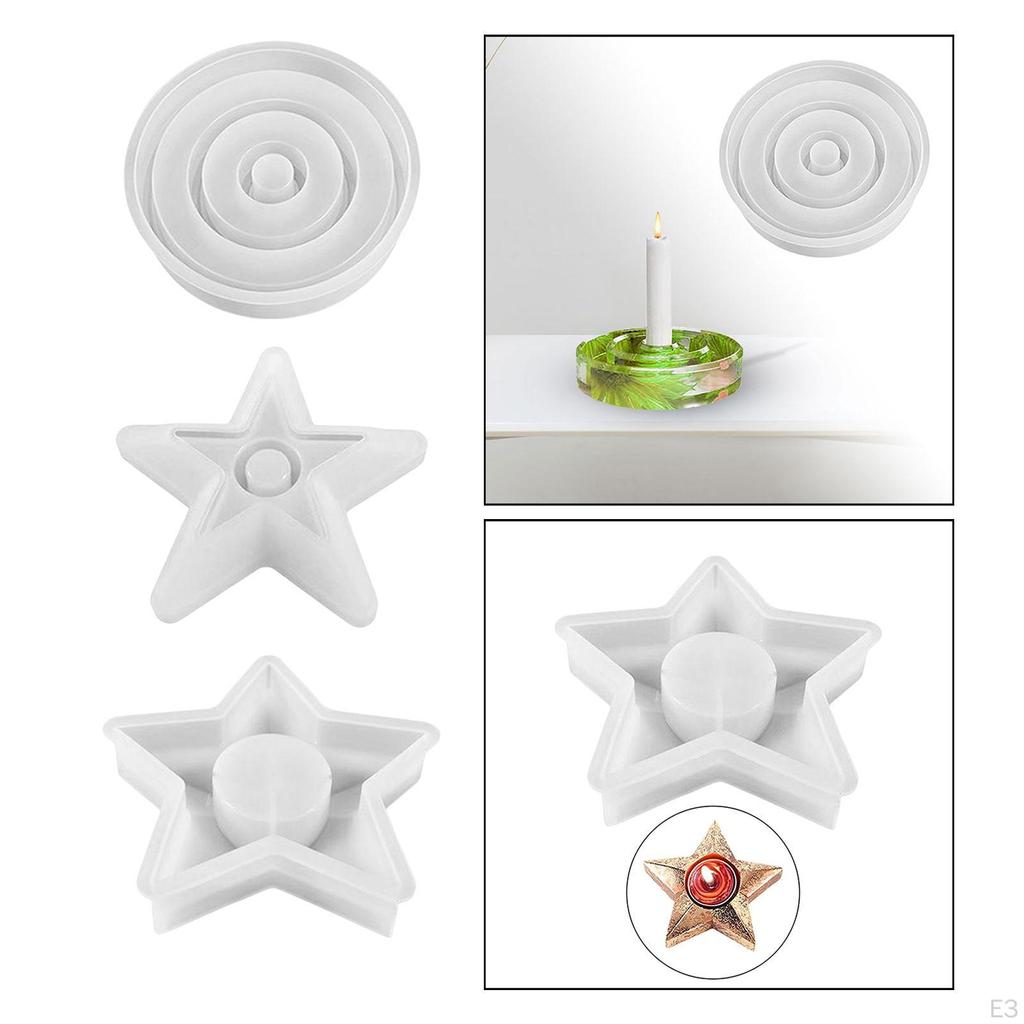 Tea Light Candle Holder Model, Resin Model Decorative Durable Handmade Cylinder