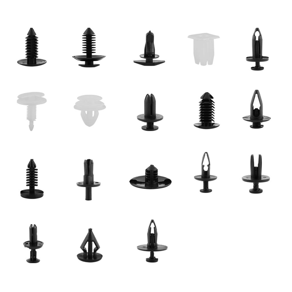 415 Pcs 18 Sizes Plastic Car SUV Trim Clips Retainer Panel Bumper Fastener With Contain Box