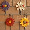 1 Pcs Fashion Vintage Daisy Flower Iron Decoration Walls Coat Hooks