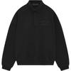 Essentials Fleece Polo Black Men Tops 192BT244390F