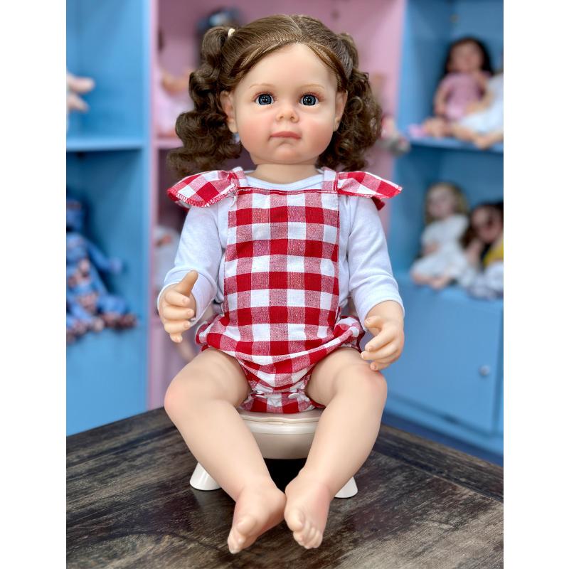 55 см моющаяся реалистичная мягкая ручная роспись имитация куклы реборн дети сопровождают игровую куклу